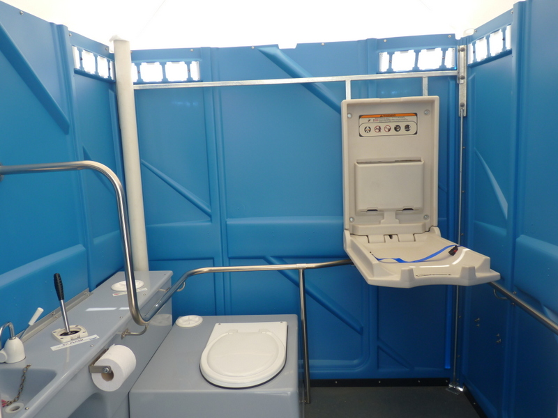 Disability Accessible Portable Toilet & Parent Room Norquip Hire NQ