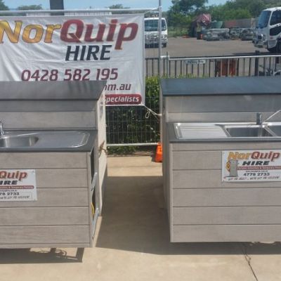 Dish Wash Stations with 1,000L Grey Water Tank