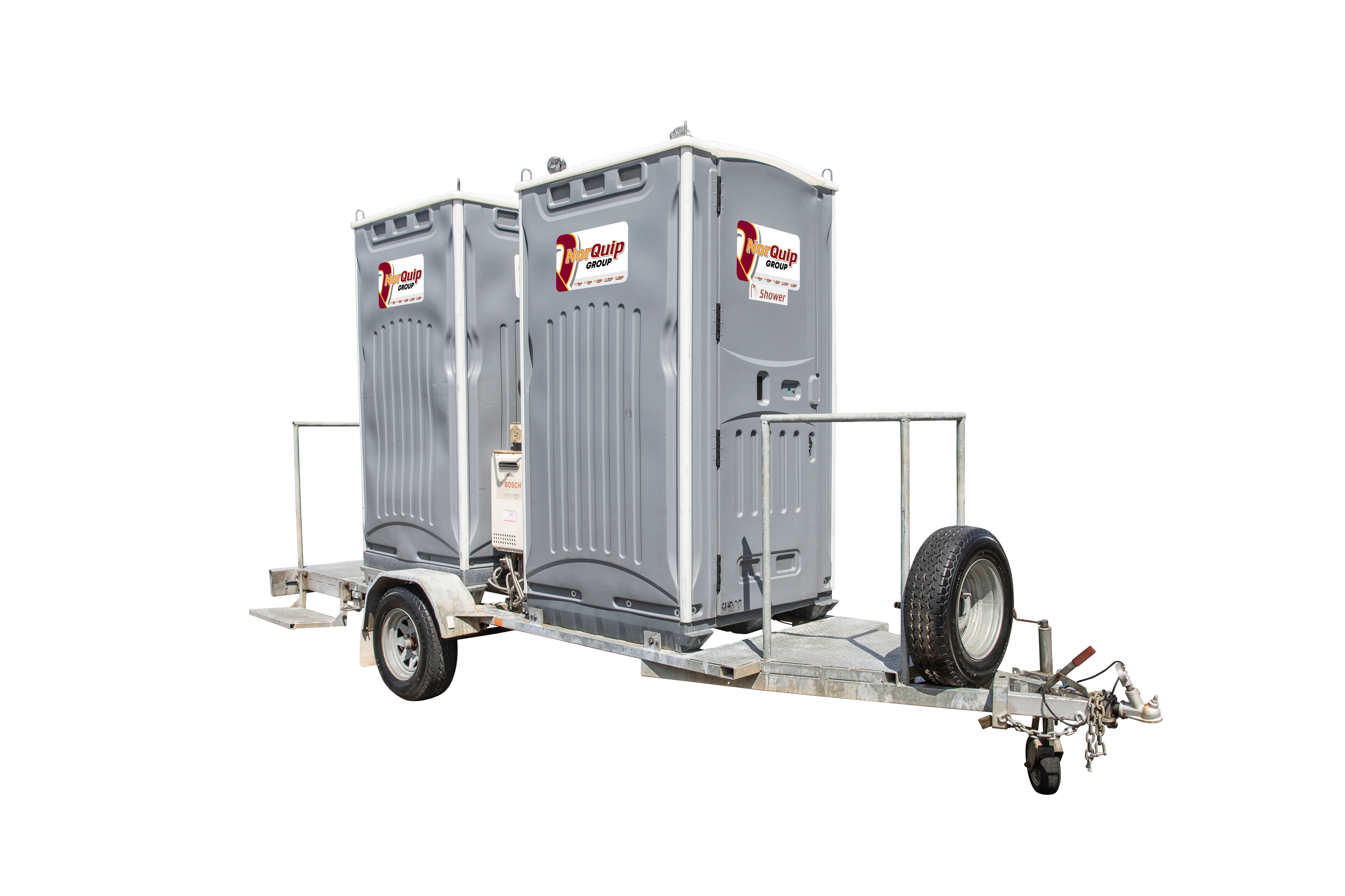 Tow-Yourself Double Shower Trailer
