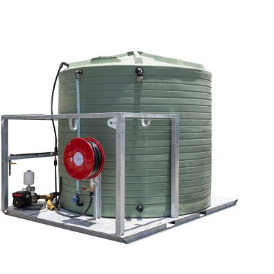 Combination Waste & Water Tanks In Frame With Pressure Pump