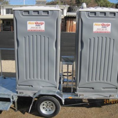 Tow-Yourself Double Shower Trailer