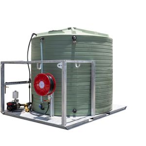 Combination Waste & Water Tanks In Frame With Pressure Pump