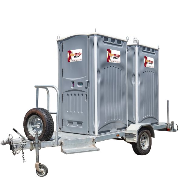 Tow-Yourself Double Toilet Trailer