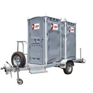 Tow-Yourself Double Toilet Trailer